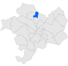 Ubicación del municipio en el mapa de la provincia