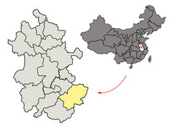 Location of Xuancheng