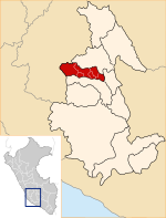 Location of the province Cangallo in Ayacucho.svg