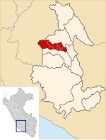 Location of the province Cangallo in Ayacucho.svg