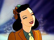 Lois in the animated short The Mechanical Monsters (1941) voiced by Joan Alexander Lois Lane smiles.jpg