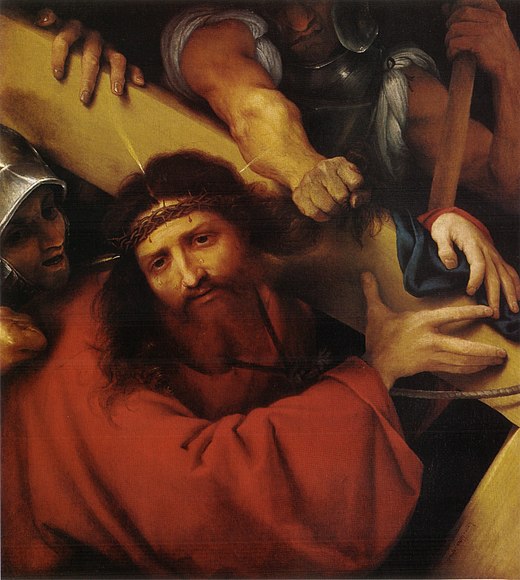 Lotto-lorenzo Keresztet cipelő Krisztus (1526).jpg