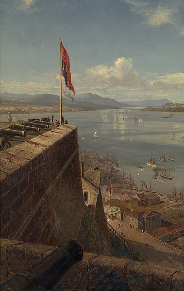 File:Lucius Richard O'Brien (1832-99) - The King's Bastion, Quebec - RCIN 405305 - Royal Collection.jpg