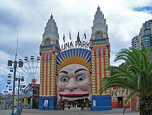Entrée du Luna Park Sydney.