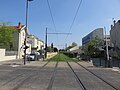 Lyon 3e - Vue des rails tram T3 direction Villeurbanne (avril 2019).jpg