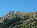 Montagne de Roche-Bénite, 2415 m, à Méolans-Revel (Alpes-de-Haute-Provence), vue du sud.