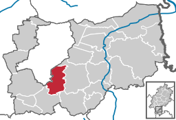 Läget för Mühltal i Landkreis Darmstadt-Dieburg