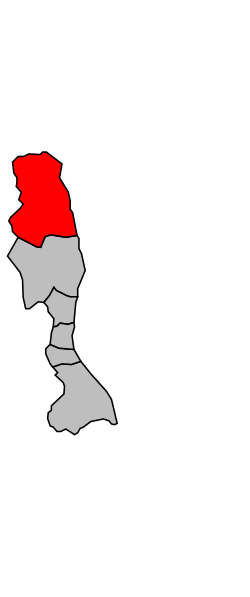 Кантон на карте департамента Верхняя Корсика