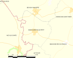Poziția localității Saint-Quentin-le-Petit
