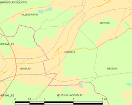 Mapa obce Chaville
