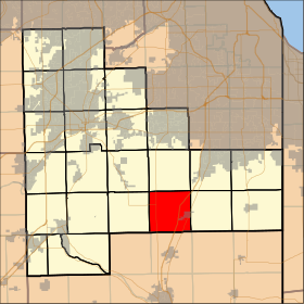 Peotone Township'in Konumu