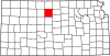 Map of Kansas highlighting Osborne County.svg