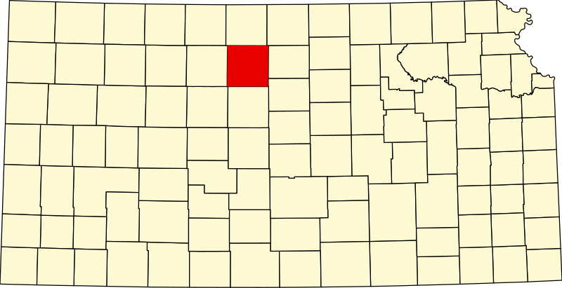 Fájl:Map of Kansas highlighting Osborne County.svg