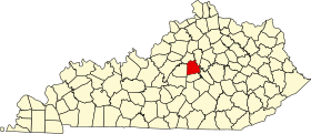 Localização do condado de MercerMercer