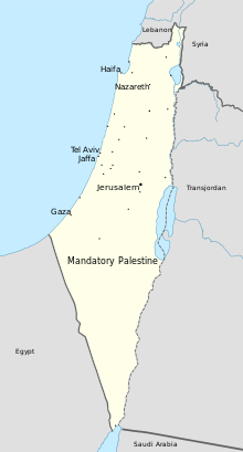 Map of Mandatory Palestine in 1946 with major cities (in English).svg