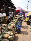 Pineapple market in Burundi