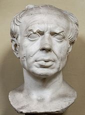 A bust said to depict Gaius Marius, noted for his seven consulships and putative reforms of the Roman army Marius Chiaramonti Inv1488.jpg