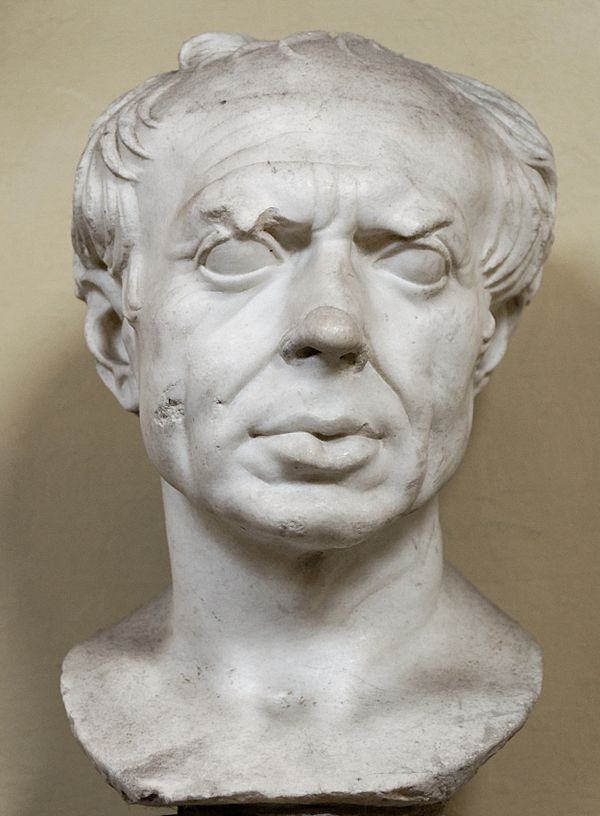 Gaius Marius, Caesar's uncle and the husband of Caesar's aunt Julia. He was an enemy of Sulla and took the city with Lucius Cornelius Cinna in 87 BC.