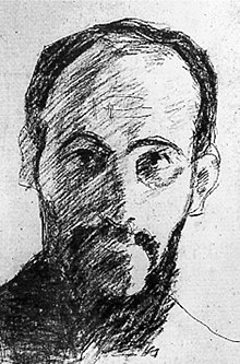 Autoportrait au crayon daté de 1901[25].