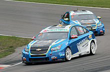 Ring Knutstorp Scandinavian Touring Car Championship 2012. Michel Nykjaer Chevrolet Cruze STCC Ring Knutstorp 2012.jpg