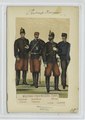 Milirair-Fuhrwesens-Corps - Train-Soldat (in Parade), Unterofficer (feldmässig), Officier (in parade, auser Dienst) (NYPL b14896507-90688).tiff
