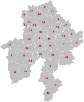 Umístění provincie Namur