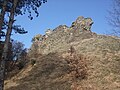 Mauern der Rocca Montanina - Blick von Osten