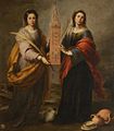 Santas Justa y Rufina por Bartolomé Esteban Murillo