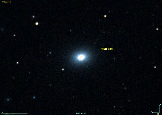 <span class="mw-page-title-main">NGC 939</span> Elliptical or lenticular galaxy in the constellation Eridanus