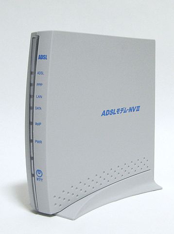 File:NTT East ADSL modem-NVIII.jpg - Wikimedia Commons