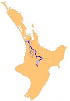 The course of the river