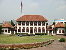 Reynier de Klerck house, now known as the National Archives building, one of the few Indies country houses of this type that survives to this day. National Archives of Indonesia.jpg