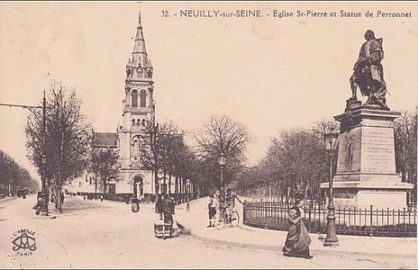 Monument à Jean-Rodolphe Perronet (1897, détruit), Neuilly-sur-Seine.