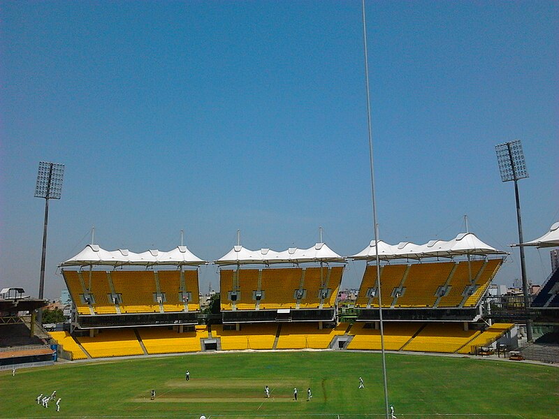 File:New stands with fabric tensile rooves at the M. A. Chidambaram Stadium.jpg