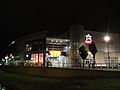 The Cineworld development, amoungst other shops and restuarants, off Coppins Bridge Roundabout, Newport, Isle of Wight viewed at night.