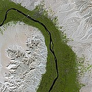 El valle del Nilo visto desde satélite