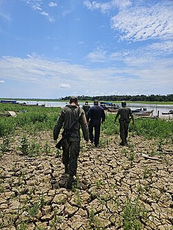 Operação Estiagem 2023 da Marinha do Brasil, realizada de forma emergencial para atenuar os efeitos da seca no Amazonas