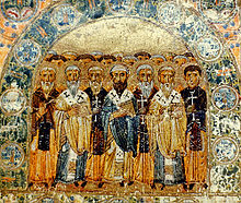 The Church Fathers in an 11th-century depiction from Kiev Otsy.jpg