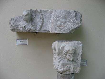 Fragments from the Church, kept at the Istanbul Archaeological Museums