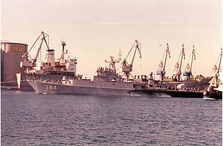 KRI <i>Pati Unus</i> (384) Parchim-class corvette