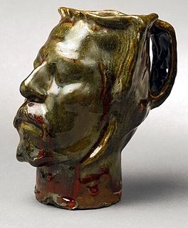 <i>Jug in the Form of a Head, Self-Portrait</i> Sculpture by Paul Gauguin