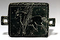 帕提亚时期描绘飞马的青铜板 （"Pegaz"波斯语）。 出土于马什基德-苏莱曼