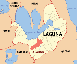 Calauan na Laguna Coordenadas : 14°9'N, 121°19'E