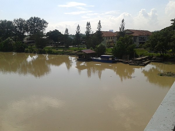 Riverine piers at Perai