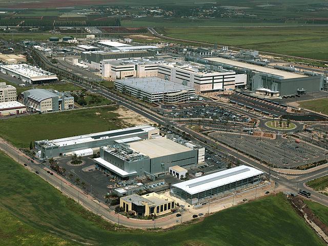 The HP, Intel, and Micron production plants in Kiryat Gat