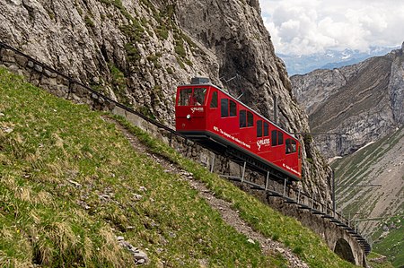 Pilatus railway train