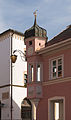 * Nomination A pink tower, Murnau, Bavaria, Germany.--Jebulon 14:08, 2 March 2014 (UTC) * Promotion Not the best light, but good quality. --Tuxyso 17:22, 2 March 2014 (UTC)