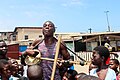 Playing music in Ghana
