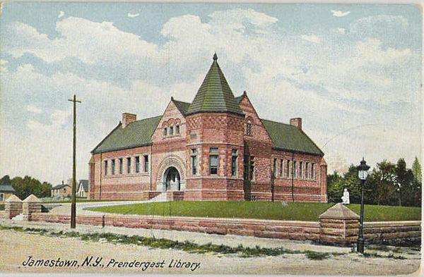 Prendergast Library, postcard c. 1901–1907