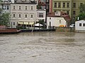 Čeština: Povodně 2013 v Praze. Česká republika. Povodňová vrata Čertovky. English: Floods 2013 in Prague, Czech Republic.